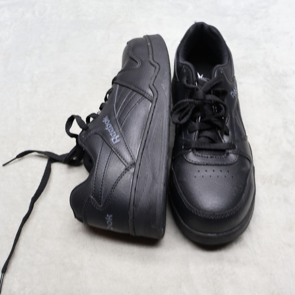 Reebok Unisex M7W W9W Work Shoes Black Leather Safety Steel Toe Slip Resistant